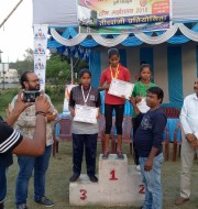 1.Priti dubey of std VII won bronze medal in u-12 ,indian round