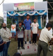 1.Yogesh kumar of std VII won bronze medal in u-12,recurve round.